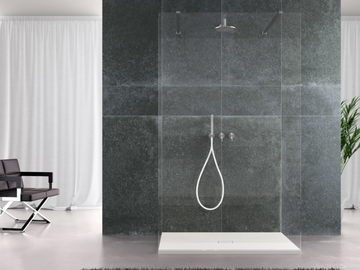 STEP - Flush fitting rectangular ceramic shower tray by Scarabeo Ceramiche - view 3